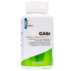 ГАБА Гамма-аміномасляна кислота (GABA) 90 капс ABU