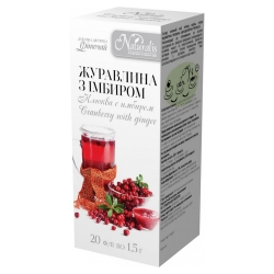 Журавлина+імбир чай 20 пак Натураліс
