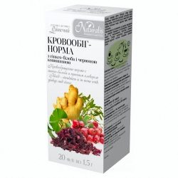 Кровообіг-норма гінкго білоба + конюшина чай 20 пак Натураліс