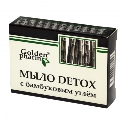 Мило Detox очищувальне бамбуковий вуголь 70 г Голден Фарм