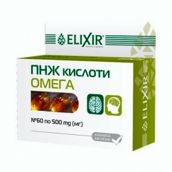 ПНЖ кислоти омега 60 капс Еліксір