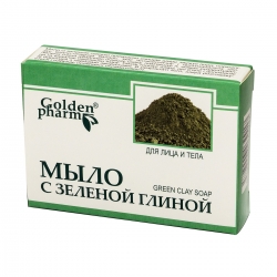 Мило із зеленою глиною 70 г Голден Фарм